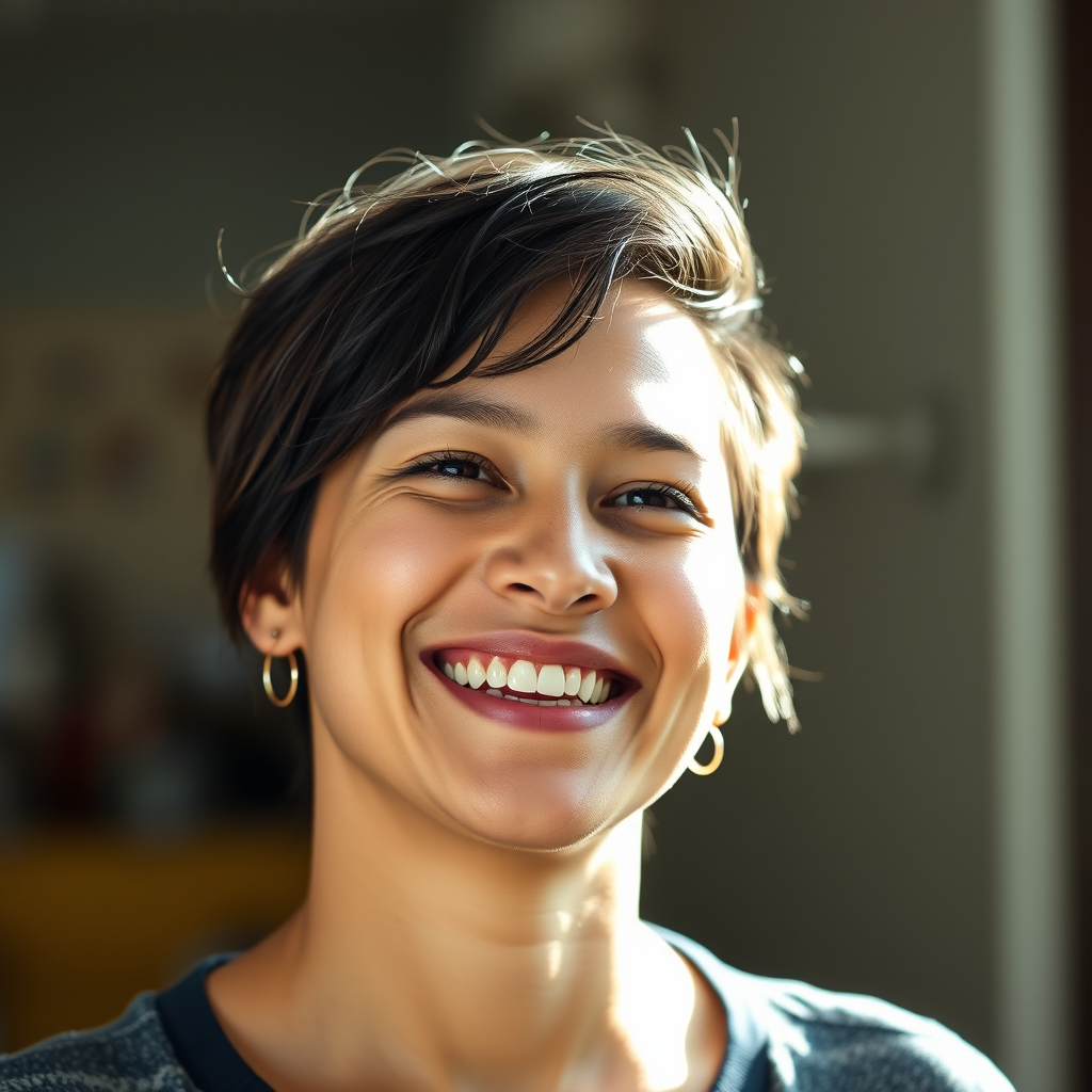 Smiling person